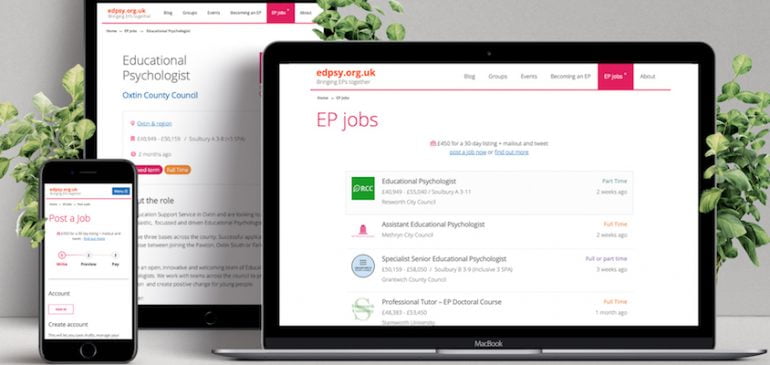 Jobs for EPs on edpsy: our latest feature