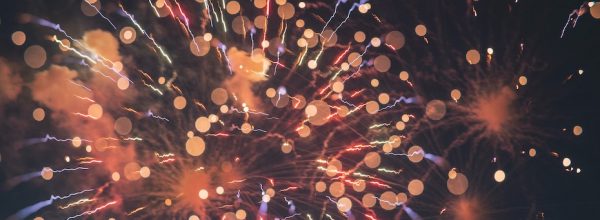 Fireworks out of focus